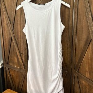 Sleeveless White Dress
